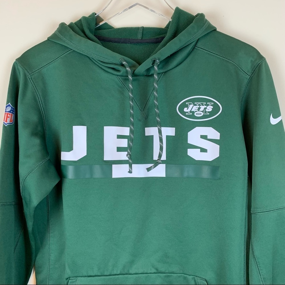 Men’s New York Jets Nike NFL Apparel Pullover Hoodie- Sm - Picture 2 of 9